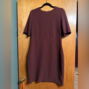 Elegant Burgundy Dress